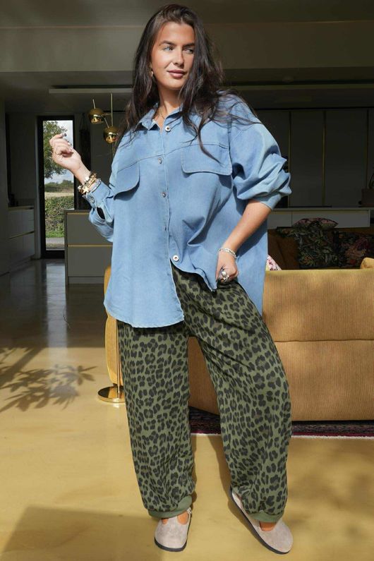 Scamp Leopard Demi Bloom Pant Olive - /5